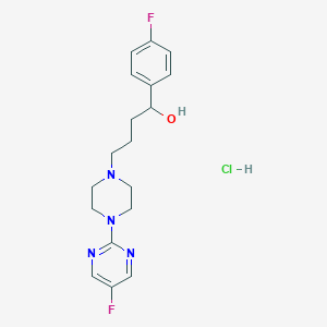 molecular formula C18H23ClF2N4O B012901 BMY 14802 hydrochloride CAS No. 105565-55-7