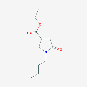 molecular formula C11H19NO3 B12901022 Ethyl 1-butyl-5-oxopyrrolidine-3-carboxylate CAS No. 192717-78-5