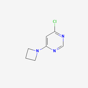 molecular formula C7H8ClN3 B1290103 4-(Azetidin-1-yl)-6-chloropyrimidine CAS No. 881401-67-8