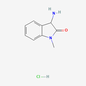 molecular formula C9H11ClN2O B1290106 3-Amino-1-methylindolin-2-one hydrochloride CAS No. 161851-25-8