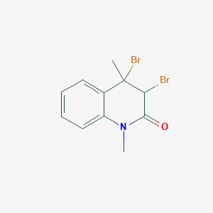 3,4-Dibromo-1,4-dimethyl-3,4-dihydroquinolin-2(1h)-one