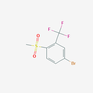 molecular formula C8H6BrF3O2S B1290110 4-Bromo-1-(methylsulfonyl)-2-(trifluoromethyl)benzene CAS No. 300356-32-5