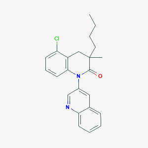 3-Butyl-5-chloro-3-methyl-3,4-dihydro-2H-[1,3'-biquinolin]-2-one