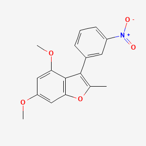 4,6-Dimethoxy-2-methyl-3-(3-nitrophenyl)-1-benzofuran