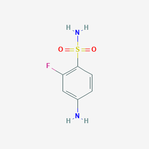 molecular formula C6H7FN2O2S B1290113 4-氨基-2-氟苯磺酰胺 CAS No. 2368-83-4