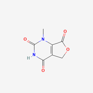 molecular formula C7H6N2O4 B12901134 1-Methyl-1,5-dihydrofuro[3,4-d]pyrimidine-2,4,7(3H)-trione CAS No. 88999-95-5