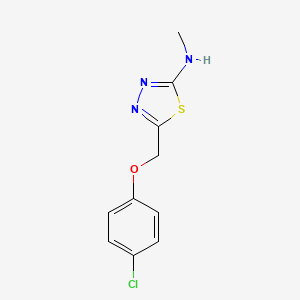 5-((4-Chlorophenoxy)methyl)-N-methyl-1,3,4-thiadiazol-2-amine