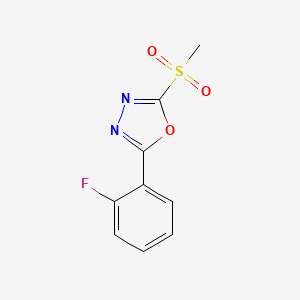 2-(2-Fluorophenyl)-5-(methanesulfonyl)-1,3,4-oxadiazole