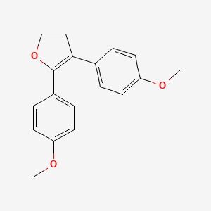 molecular formula C18H16O3 B12901231 2,3-Bis(4-methoxyphenyl)furan CAS No. 96836-89-4