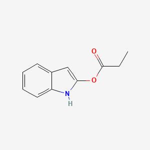 molecular formula C11H11NO2 B12901245 1H-Indol-2-yl propionate CAS No. 84540-38-5