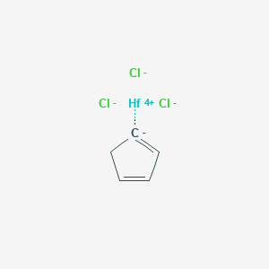 molecular formula C5H5Cl3Hf B1290128 Cyclopentadienylhafnium trichloride 