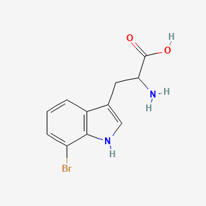 molecular formula C11H11BrN2O2 B1290130 2-amino-3-(7-bromo-1H-indol-3-yl)propanoic acid CAS No. 852391-45-8
