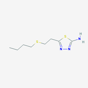 5-[2-(Butylsulfanyl)ethyl]-1,3,4-thiadiazol-2-amine