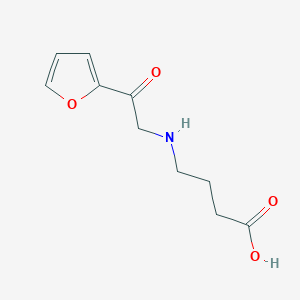 molecular formula C10H13NO4 B12901343 4-((2-(Furan-2-yl)-2-oxoethyl)amino)butanoic acid CAS No. 248583-21-3