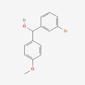 molecular formula C14H13BrO2 B1290137 (3-Bromophenyl)(4-methoxyphenyl)methanol CAS No. 37832-37-4