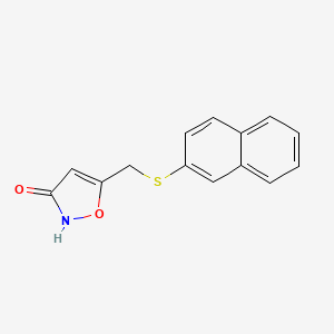 5-{[(Naphthalen-2-yl)sulfanyl]methyl}-1,2-oxazol-3(2H)-one