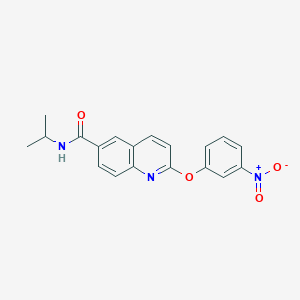 2-(3-Nitrophenoxy)-N-(propan-2-yl)quinoline-6-carboxamide