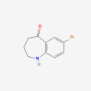 molecular formula C10H10BrNO B1290140 7-Bromo-3,4-dihydro-1H-benzo[b]azepin-5(2H)-one CAS No. 3951-89-1