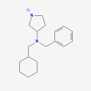 molecular formula C18H28N2 B12901418 N-Benzyl-N-(cyclohexylmethyl)pyrrolidin-3-amine CAS No. 820984-33-6