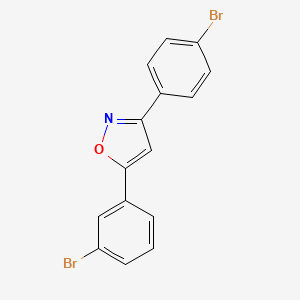 Isoxazole, 5-(3-bromophenyl)-3-(4-bromophenyl)-