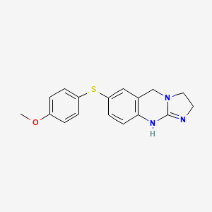 7-[(4-Methoxyphenyl)sulfanyl]-2,3,5,10-tetrahydroimidazo[2,1-b]quinazoline