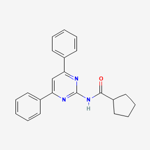 N-(4,6-diphenylpyrimidin-2-yl)cyclopentanecarboxamide