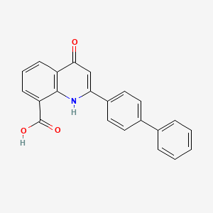 2-([1,1'-Biphenyl]-4-yl)-4-oxo-1,4-dihydroquinoline-8-carboxylic acid