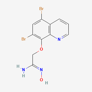 2-((5,7-Dibromoquinolin-8-yl)oxy)-N-hydroxyacetimidamide