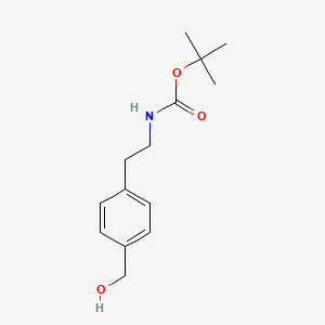 molecular formula C14H21NO3 B1290152 tert-Butyl 4-(hydroxymethyl)phenethylcarbamate CAS No. 421551-76-0