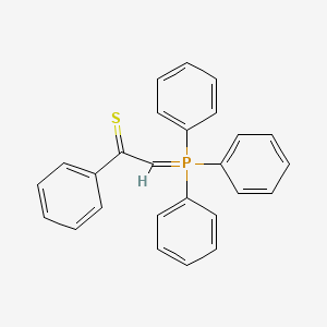 molecular formula C26H21PS B12901561 1-Phenyl-2-(triphenyl-lambda~5~-phosphanylidene)ethane-1-thione CAS No. 58309-82-3