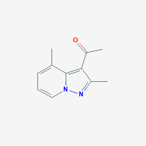 molecular formula C11H12N2O B12901585 1-(2,4-Dimethylpyrazolo[1,5-a]pyridin-3-yl)ethanone CAS No. 50847-16-0