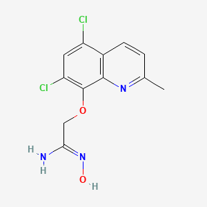 2-(5,7-dichloro-2-methylquinolin-8-yl)oxy-N'-hydroxyethanimidamide