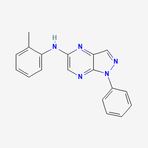 1-phenyl-N-(o-tolyl)-1H-pyrazolo[3,4-b]pyrazin-5-amine