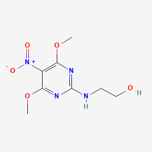 2-[(4,6-Dimethoxy-5-nitropyrimidin-2-yl)amino]ethan-1-ol