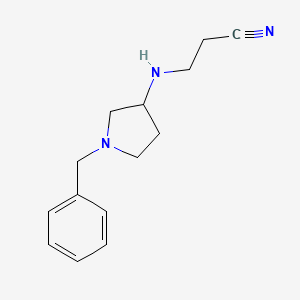 3-[(1-Benzylpyrrolidin-3-yl)amino]propanenitrile