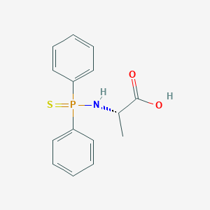 molecular formula C15H16NO2PS B12901621 N-(Diphenylphosphorothioyl)-L-alanine CAS No. 61057-90-7