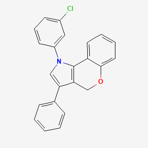 1-(3-Chlorophenyl)-3-phenyl-1,4-dihydro[1]benzopyrano[4,3-b]pyrrole