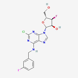 2-Chloro-3'-deoxy-3'-fluoro-N-[(3-iodophenyl)methyl]adenosine