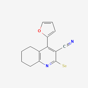 4-(Furan-2-yl)-2-selenoxo-1,2,5,6,7,8-hexahydroquinoline-3-carbonitrile