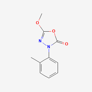 molecular formula C10H10N2O3 B12901687 5-Methoxy-3-(2-methylphenyl)-1,3,4-oxadiazol-2(3H)-one CAS No. 62482-24-0