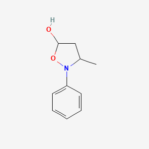 3-Methyl-2-phenyl-1,2-oxazolidin-5-ol