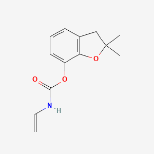 molecular formula C13H15NO3 B12901710 2,2-Dimethyl-2,3-dihydro-1-benzofuran-7-yl ethenylcarbamate CAS No. 88309-98-2