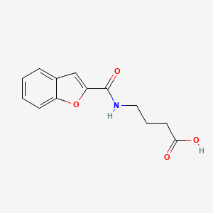 molecular formula C13H13NO4 B12901749 4-[(1-Benzofuran-2-carbonyl)amino]butanoic acid CAS No. 223465-91-6