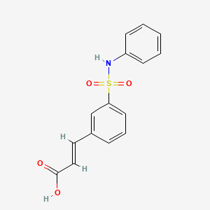 molecular formula C15H13NO4S B1290175 Belinostat acid CAS No. 866323-87-7