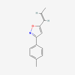 3-(4-methylphenyl)-5-[(E)-prop-1-enyl]-1,2-oxazole