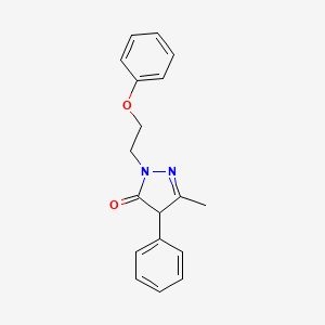 5-Methyl-2-(2-phenoxyethyl)-4-phenyl-2,4-dihydro-3H-pyrazol-3-one