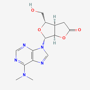 (3aR,4S,6R,6aR)-6-[6-(dimethylamino)purin-9-yl]-4-(hydroxymethyl)-3a,4,6,6a-tetrahydro-3H-furo[2,3-c]furan-2-one