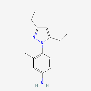 4-(3,5-Diethyl-1H-pyrazol-1-yl)-3-methylaniline