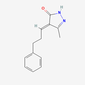 molecular formula C13H14N2O B12901827 3-Methyl-4-(3-phenylpropylidene)-1H-pyrazol-5(4H)-one 