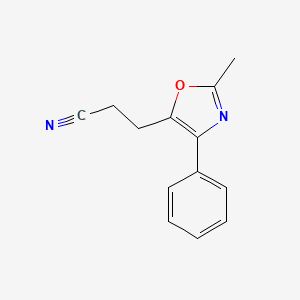 3-(2-Methyl-4-phenyl-1,3-oxazol-5-yl)propanenitrile